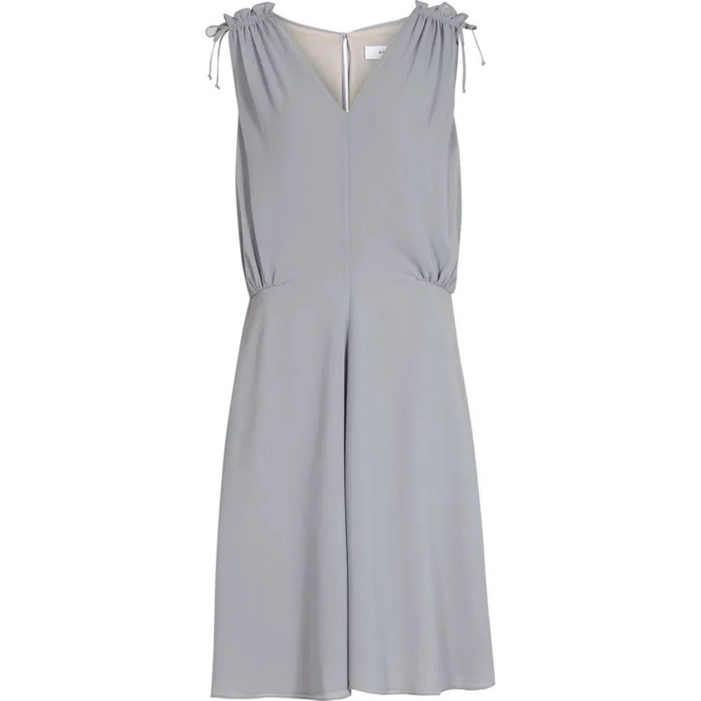 REISS Stellie Ruffle-Shoulder Dress - Picture 5 of 11